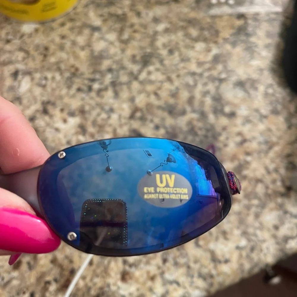 Youth Sport Athletic Sunglasses with Neck Tie holder Attachment